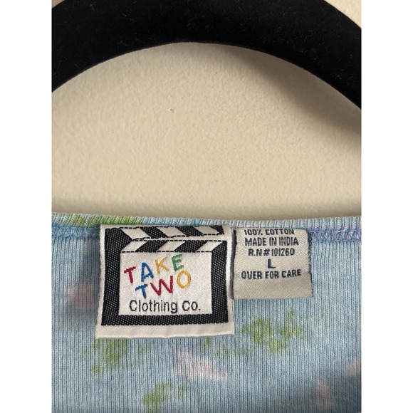 Y2K Take Two Womens Large Shirt Cityscape Waterfront Venice Graphic T 90s 2000s - Picture 3 of 6